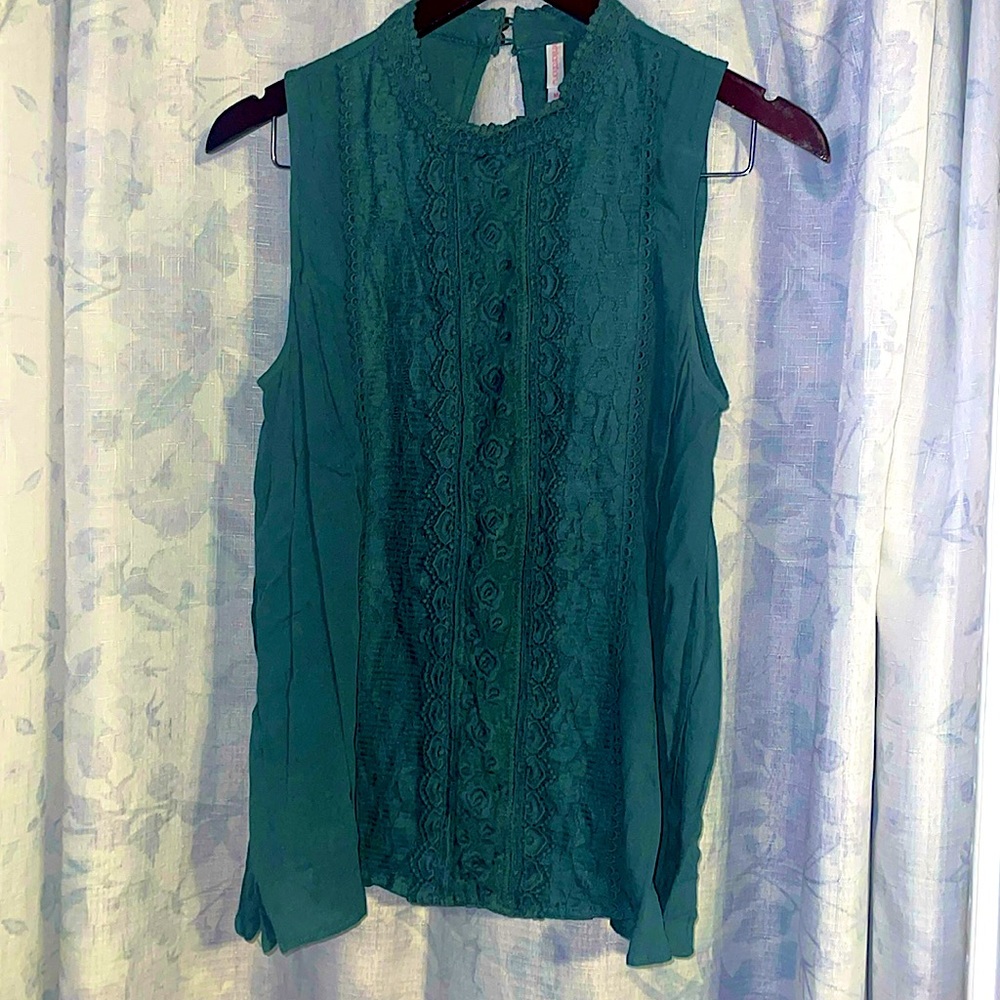 GREEN Dress casual blouse